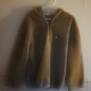 Fuzzy Teddy Bear pull over size medium